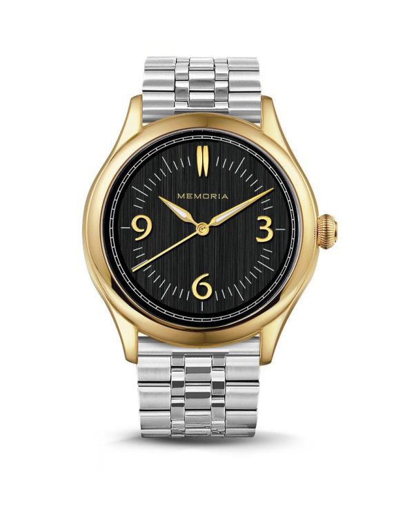 Amare Gold memorial watch — steel strap