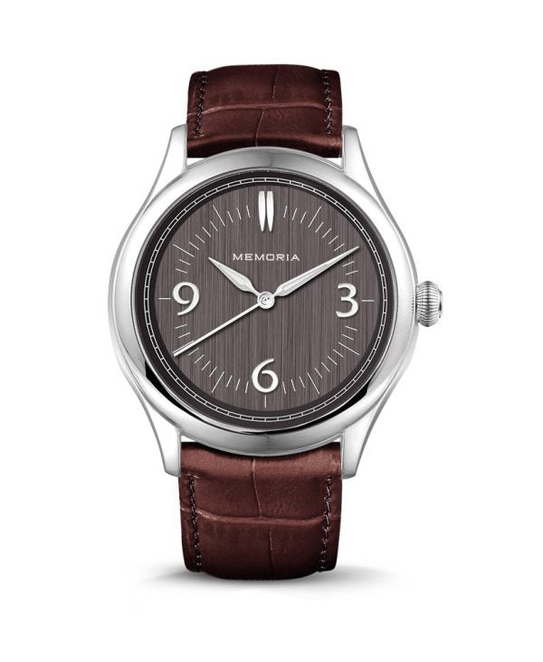 Amare Misty memorial watch — chestnu brown strap