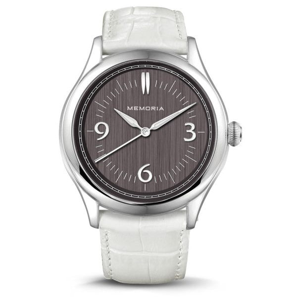 Amare Misty memorial watch — white strap