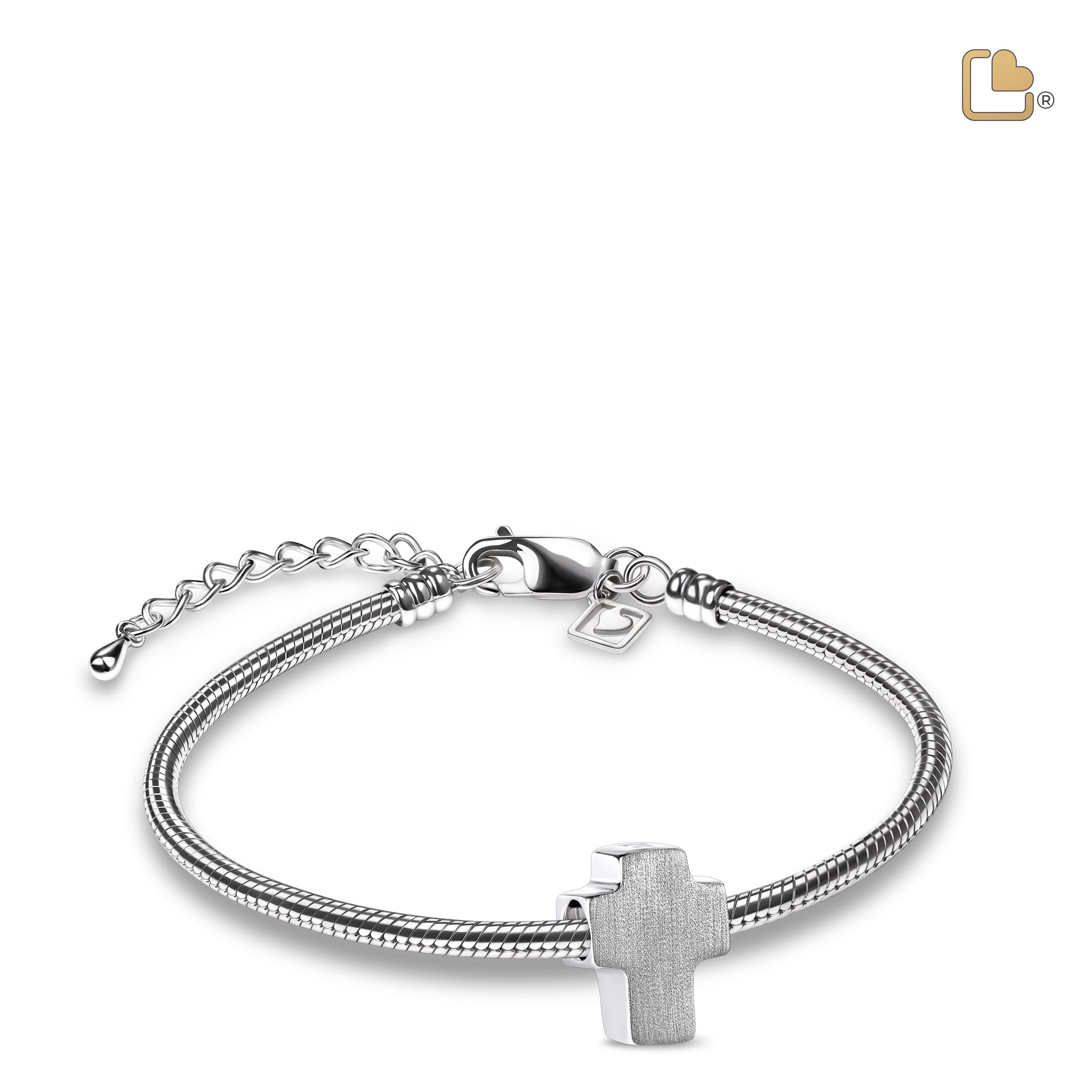 Cross Ashes Bead Bru Silver