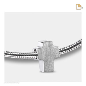 Cross Ashes Bead Bru Silver