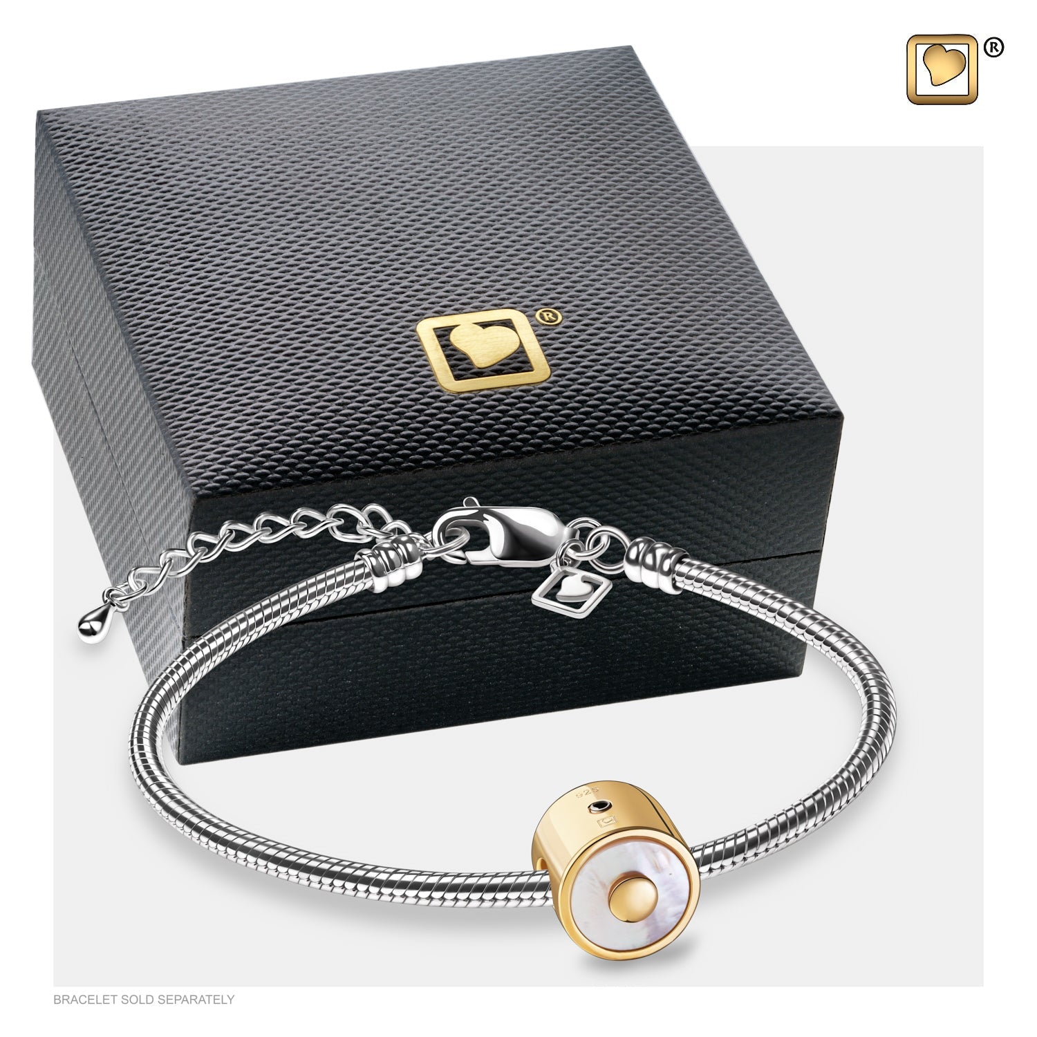 Mother of Pearl Charm Gold Vermeil