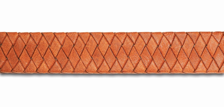 Large Clasp Leather Bracelet - Camel Strap in Camel - Silver, Leather memorial jewellery