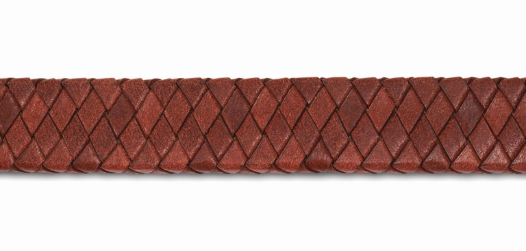 Large Clasp Leather Bracelet - Brown Strap in brown - Silver, Leather memorial jewellery