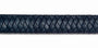 Large Clasp Leather Bracelet - Navy Strap in navy - Silver, Leather memorial jewellery