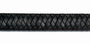 Large Clasp Leather Bracelet - Black Strap in zwart - Silver, Leather memorial jewellery