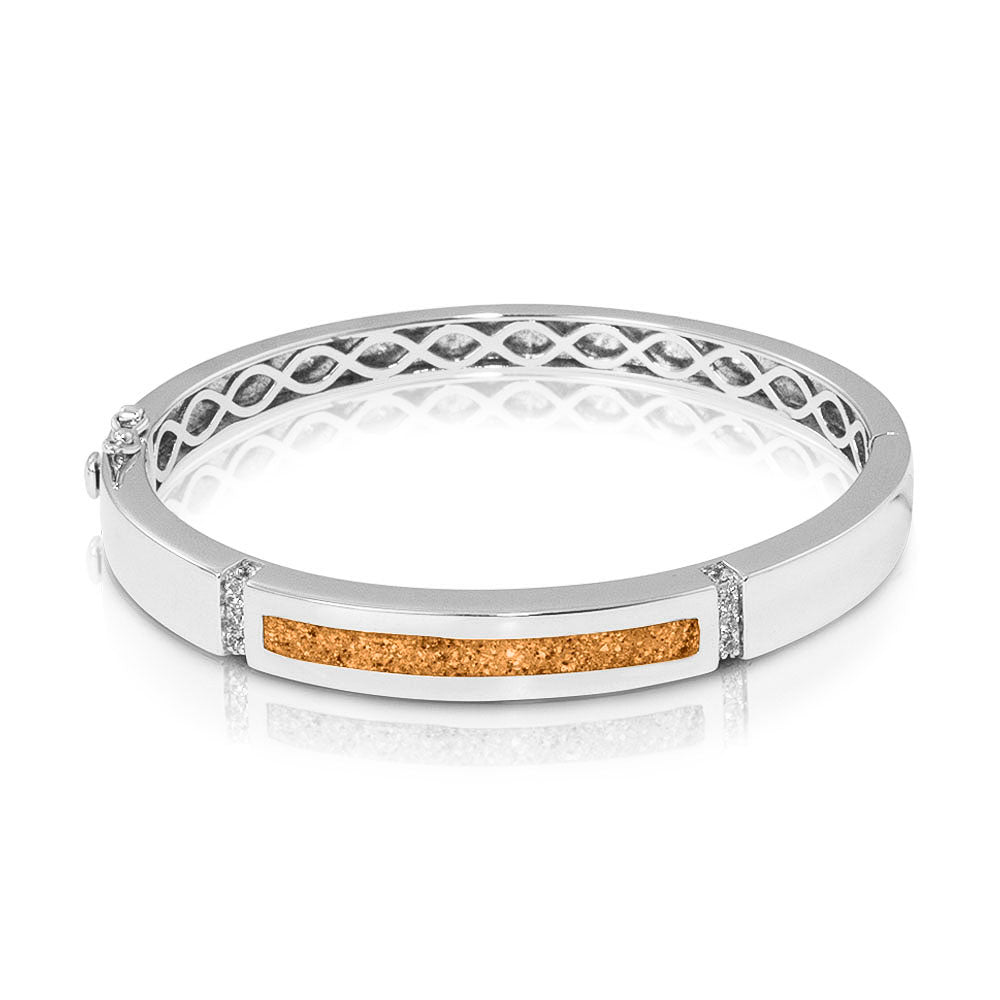 Gem Groove Bracelet in Gold - Silver memorial jewellery