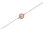 Round Chain Bracelet in DSC0902 Blush - Silver memorial jewellery