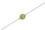 Round Chain Bracelet in DSC0902 Green - Silver memorial jewellery
