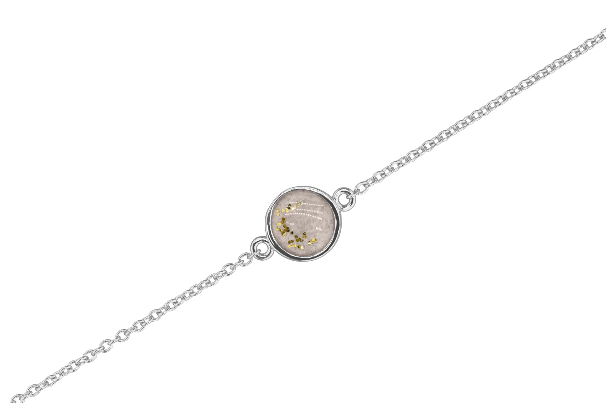 Round Chain Bracelet in DSC0902 Silver - Silver memorial jewellery