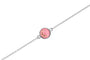 Round Chain Bracelet in DSC0902 Soft Pink - Silver memorial jewellery