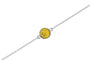 Round Chain Bracelet in DSC0902 Yellow - Silver memorial jewellery