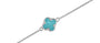 Clover Bracelet in DSC0907 Aqua - Silver memorial jewellery