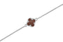 Clover Bracelet in DSC0907 Brown - Silver memorial jewellery