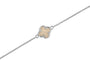 Clover Bracelet in DSC0907 Transparent - Silver memorial jewellery