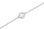 Clover Bracelet in DSC0907 White - Silver memorial jewellery