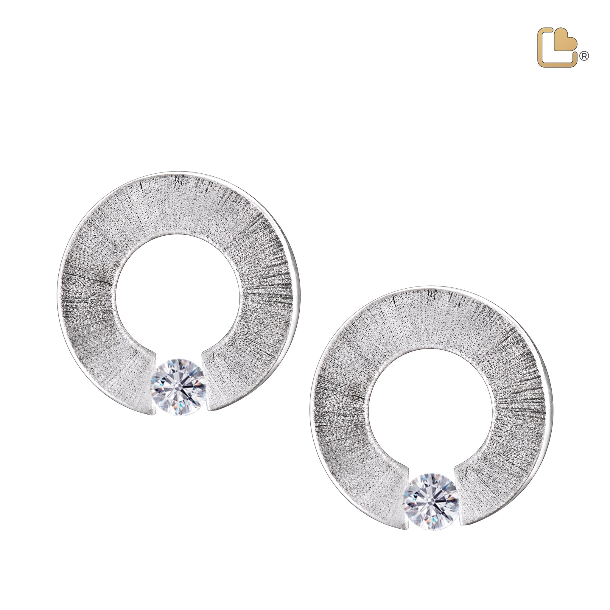 Omega Stud Earrings Pol & Bru Silver