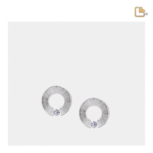 Omega Stud Earrings Pol & Bru Silver