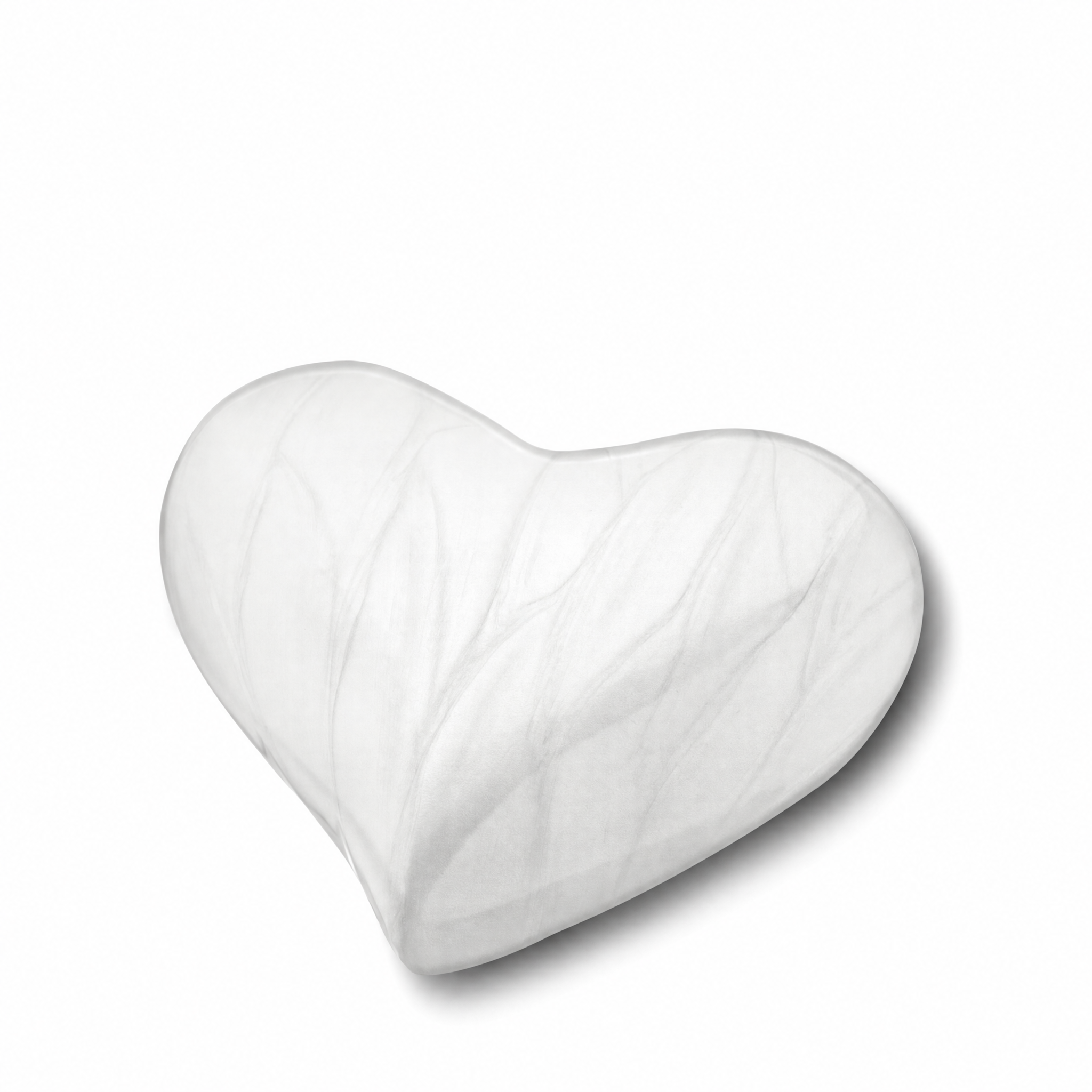Heart Child Urn Pearl White