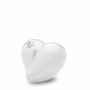 LoveHeart™ Keepsake Urn Pearl Red & Pol Silver w/Swarovski®