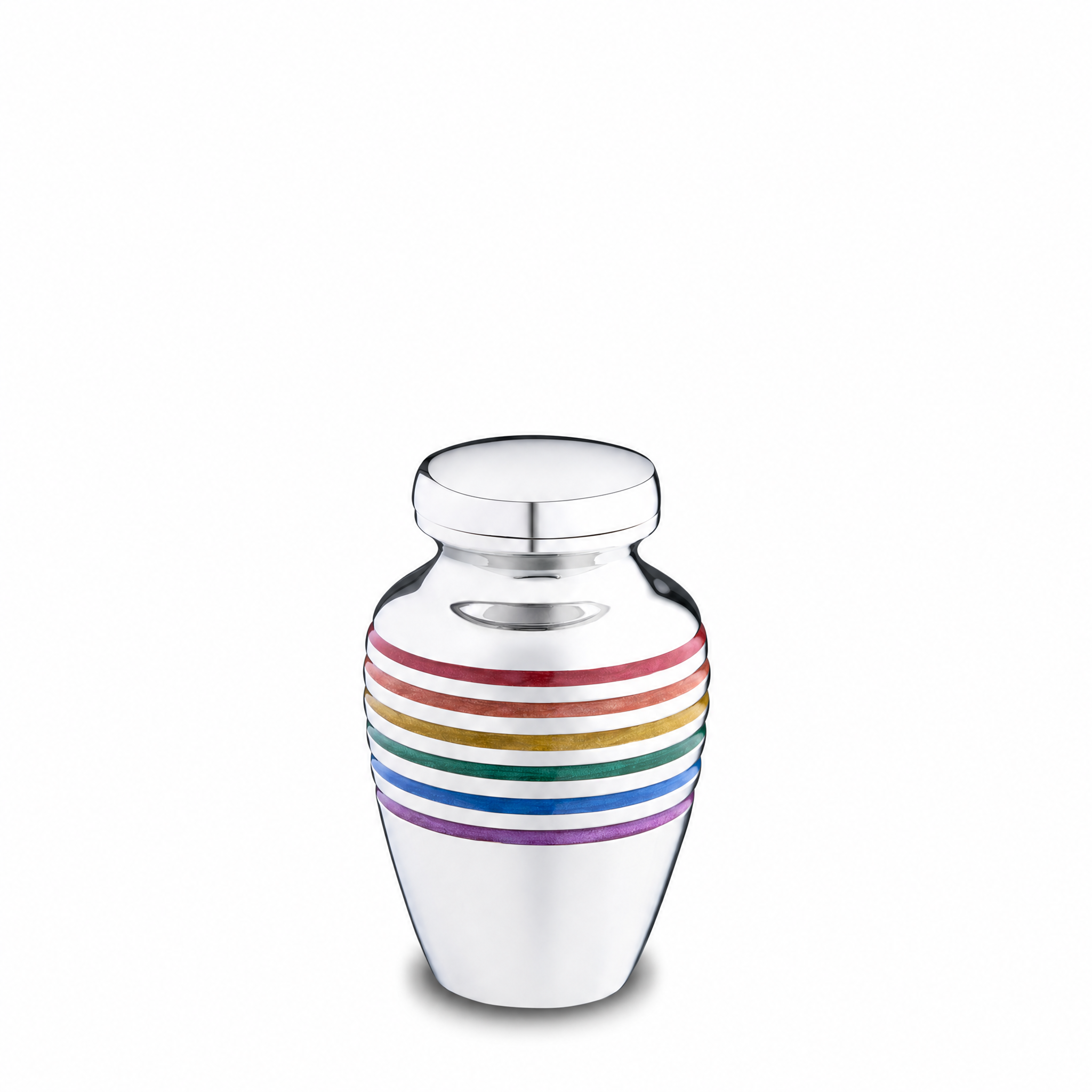 Pride™ Rainbow Keepsake Urn Pol Silver