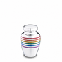 Pride™ Rainbow Keepsake Urn Pol Silver