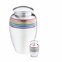 Pride™ Rainbow Keepsake Urn Pol Silver
