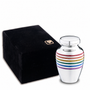 Pride™ Rainbow Keepsake Urn Pol Silver