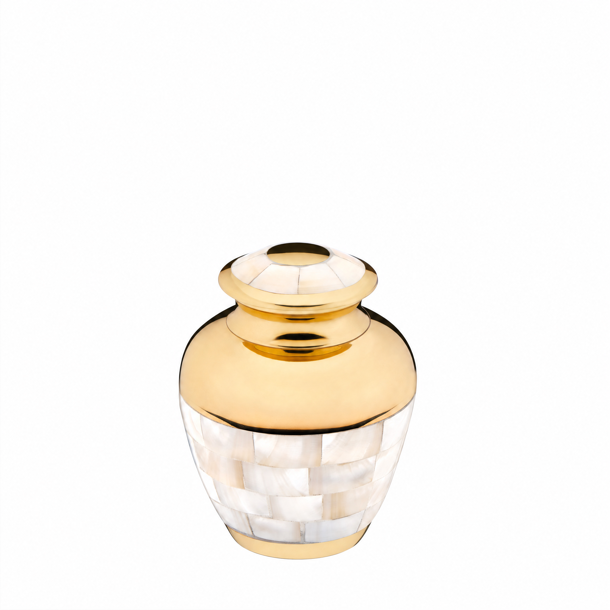 Mother of Pearl™ Keepsake Urn Pol Gold