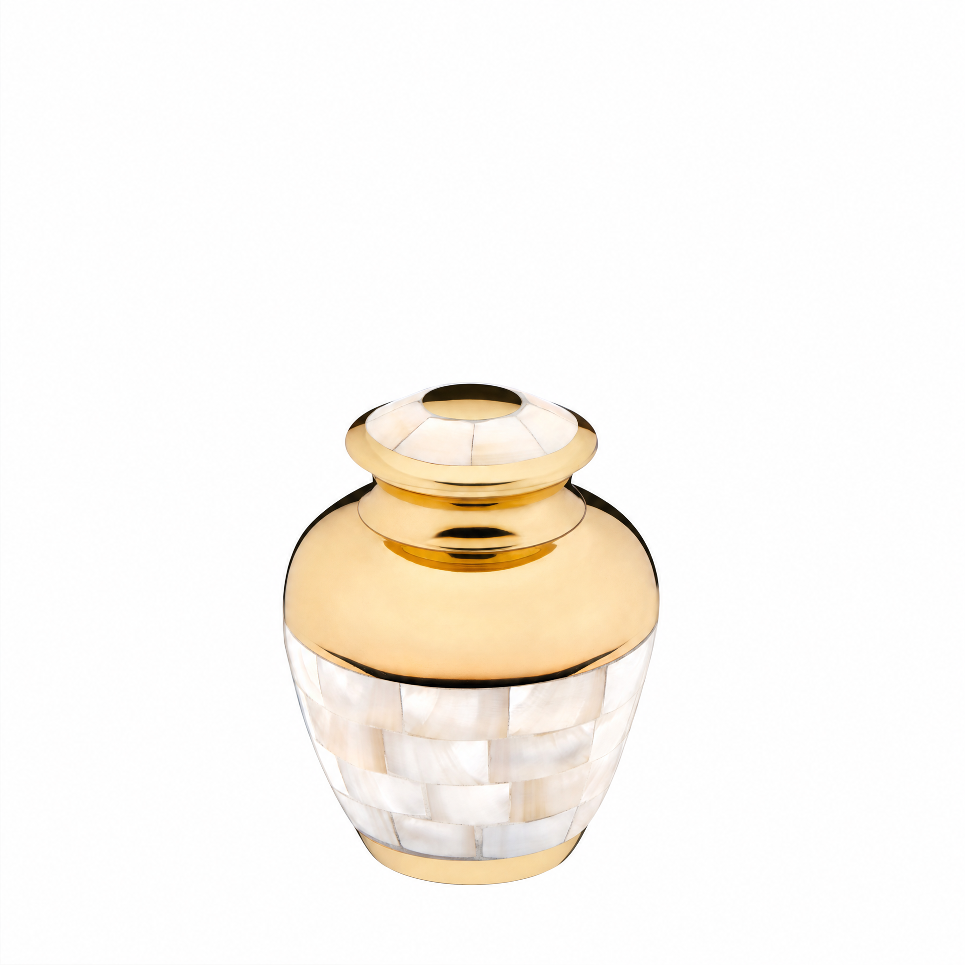 Mother of Pearl™ Keepsake Urn Pol Gold