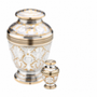 Elegant™ Floral Keepsake Urn Pol Silver