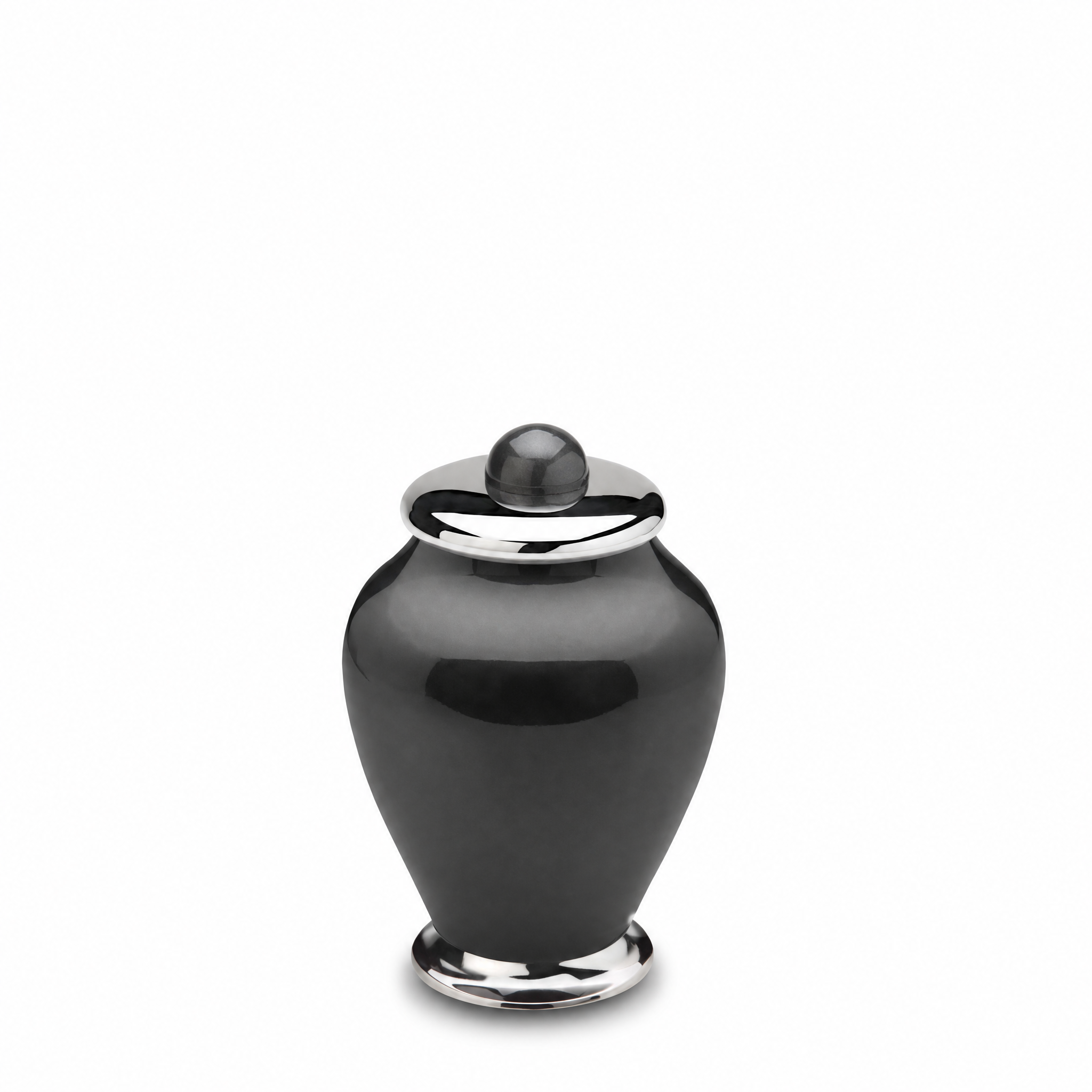 Simplicity Keepsake Urn Midnight & Pol Silver
