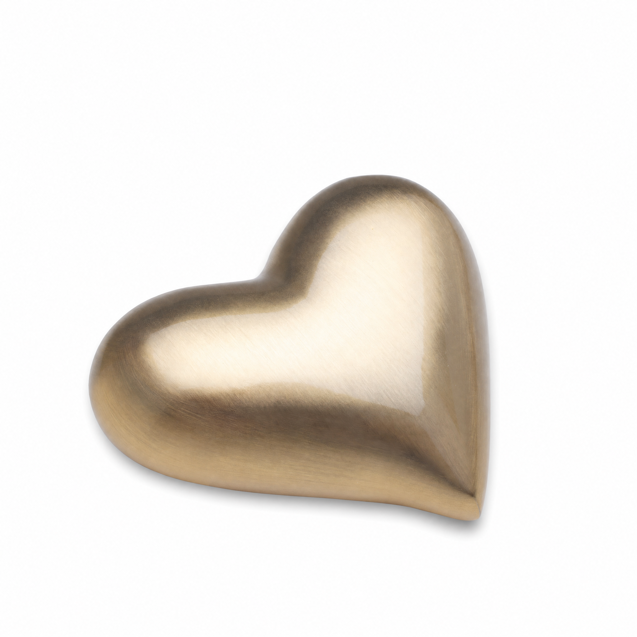 Heart Keepsake Urn Bru Gold