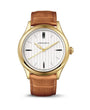 Lux Gold memorial watch — cognac brown strap