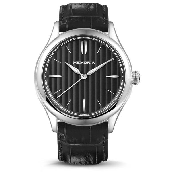 Lux Night memorial watch — black strap