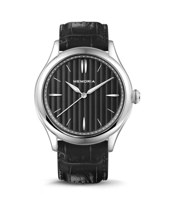 Lux Night memorial watch — black strap
