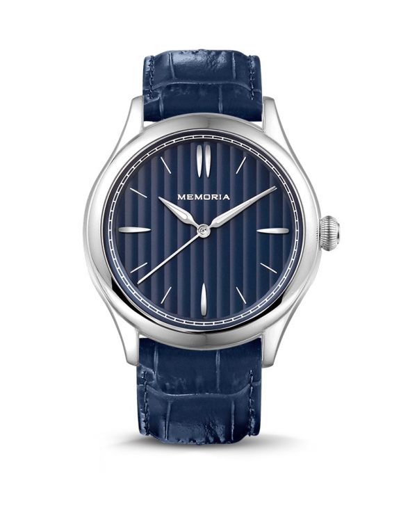 Lux Sky memorial watch — dark blue strap