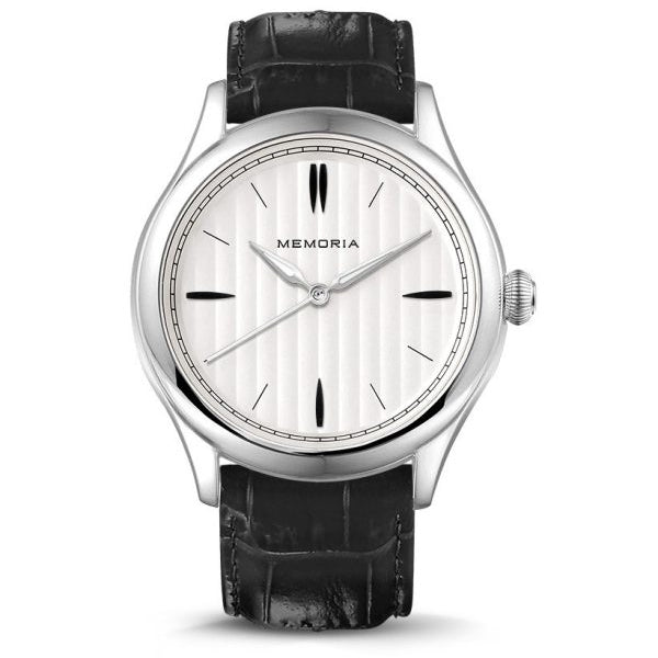 Lux Snow memorial watch — black strap