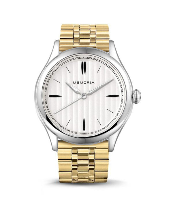 Lux Snow memorial watch — gold strap