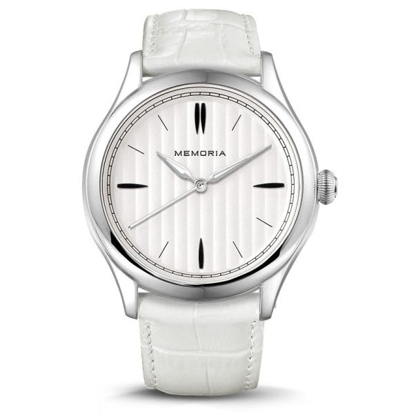 Lux Snow memorial watch — white strap