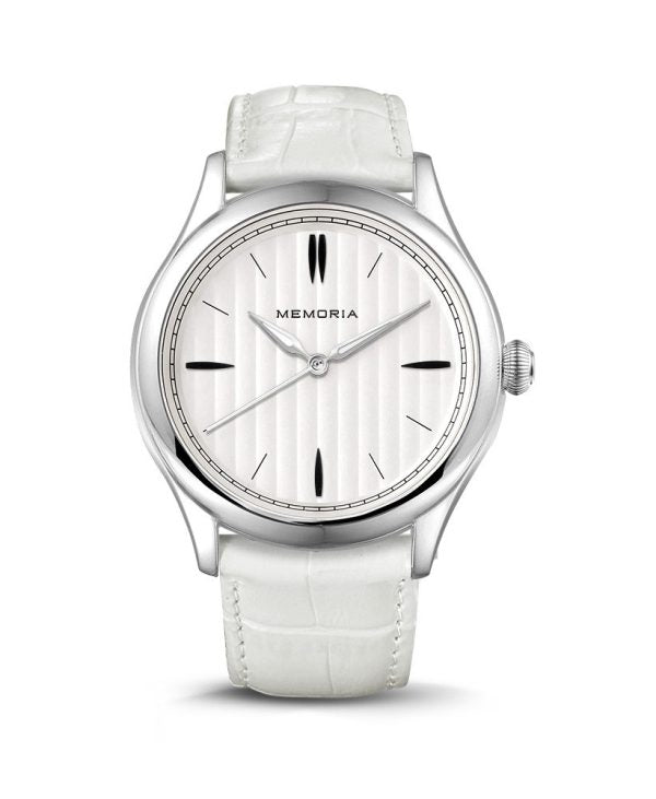 Lux Snow memorial watch — white strap