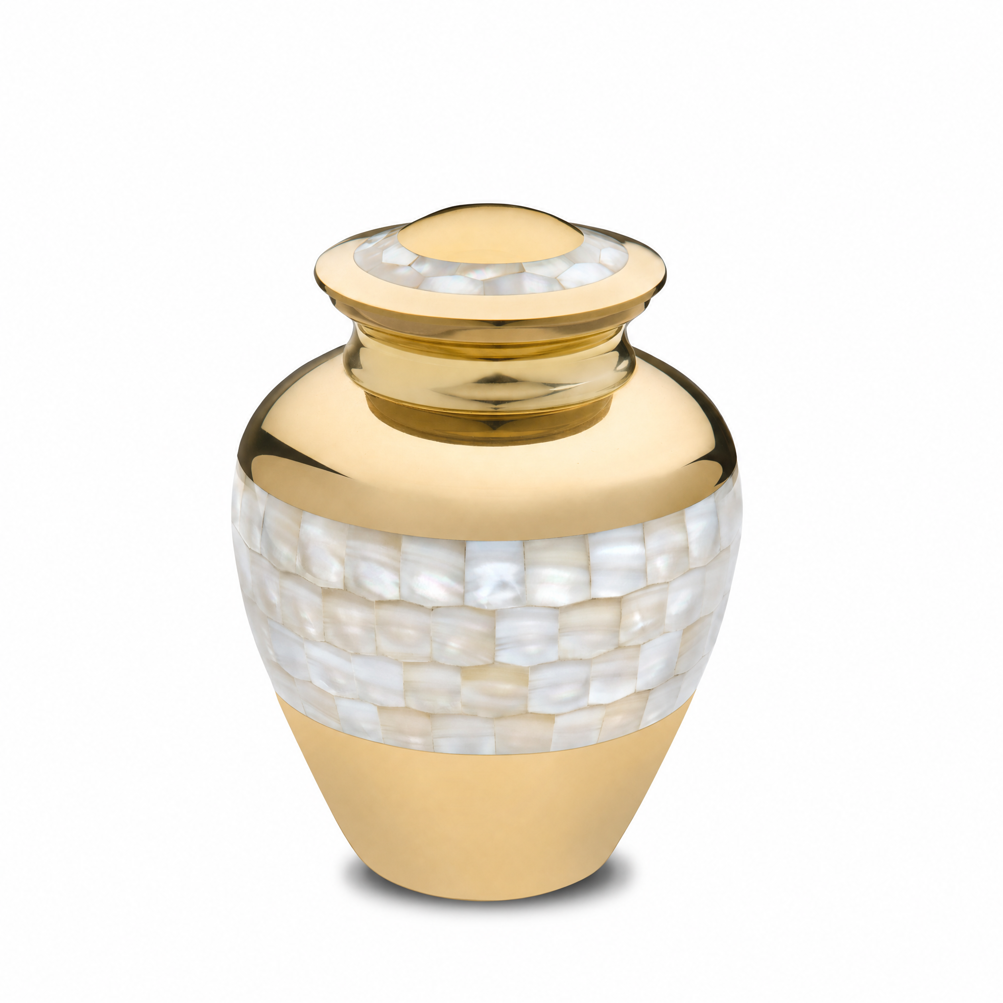Mother of Pearl™ Medium Urn Pol Gold