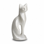 Cat Pet Urn Pearl White