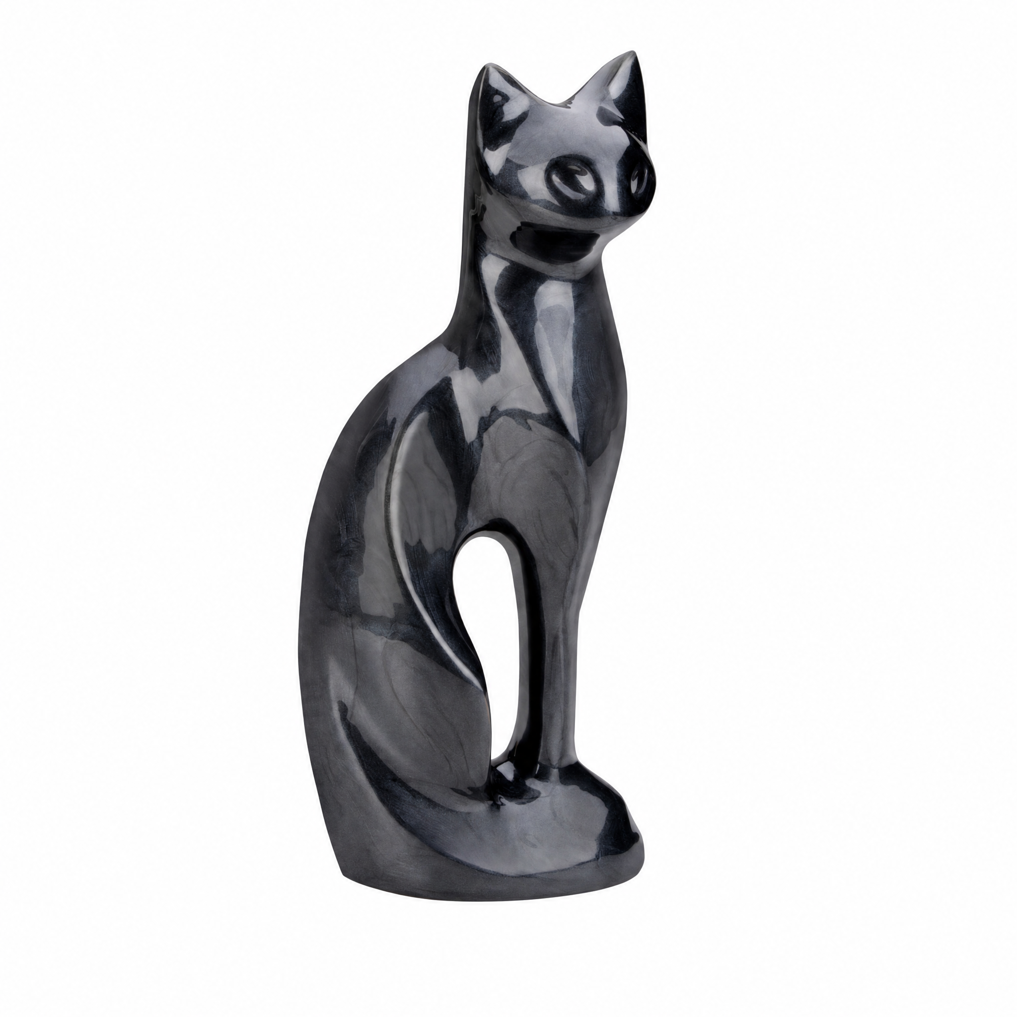 Cat Pet Urn Pearl Midnight