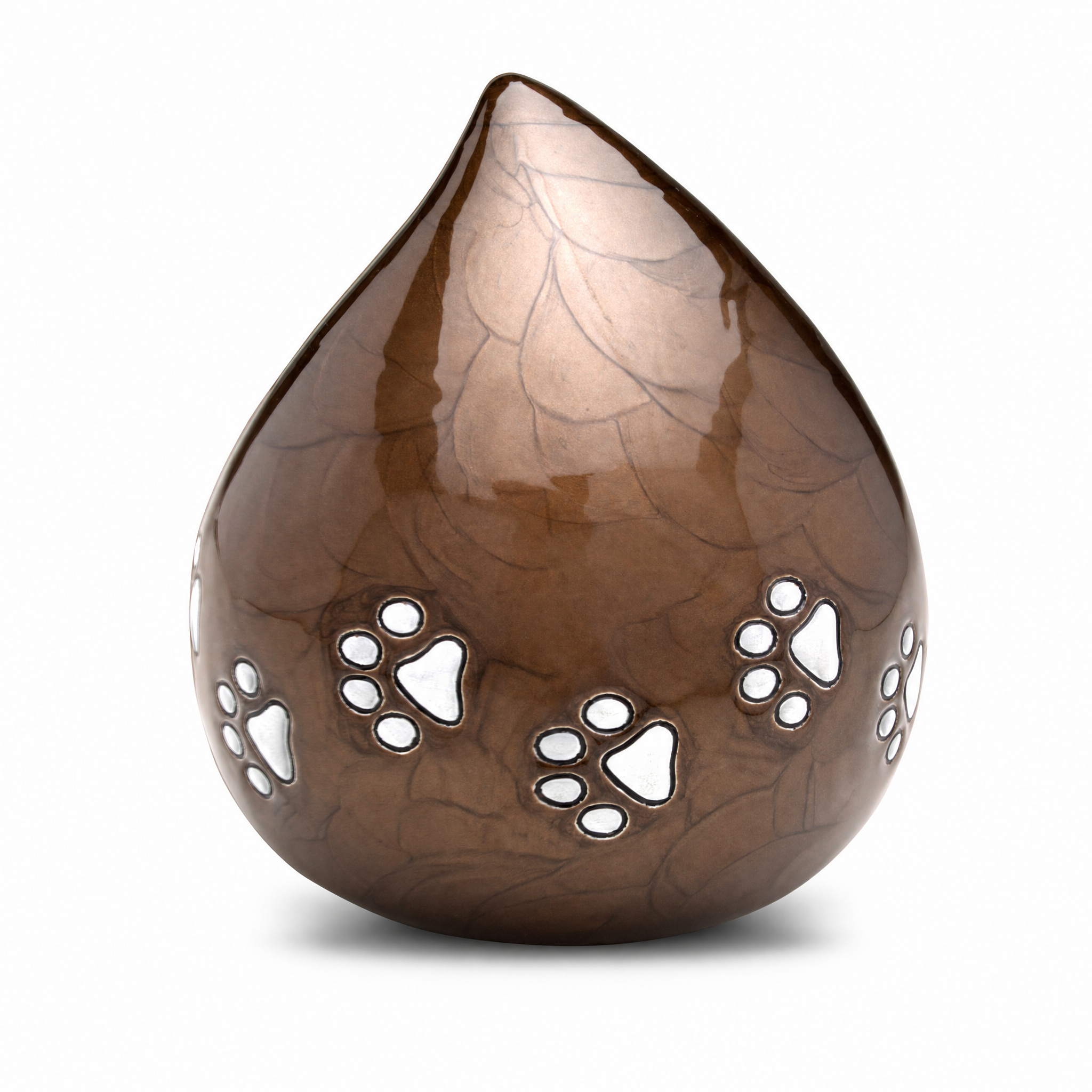 LoveDrop™ Pet Urn Pearl Bronze & Bru Pewter