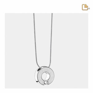 Omega Ashes Pendant Pol & Bru Silver w/Zirconia