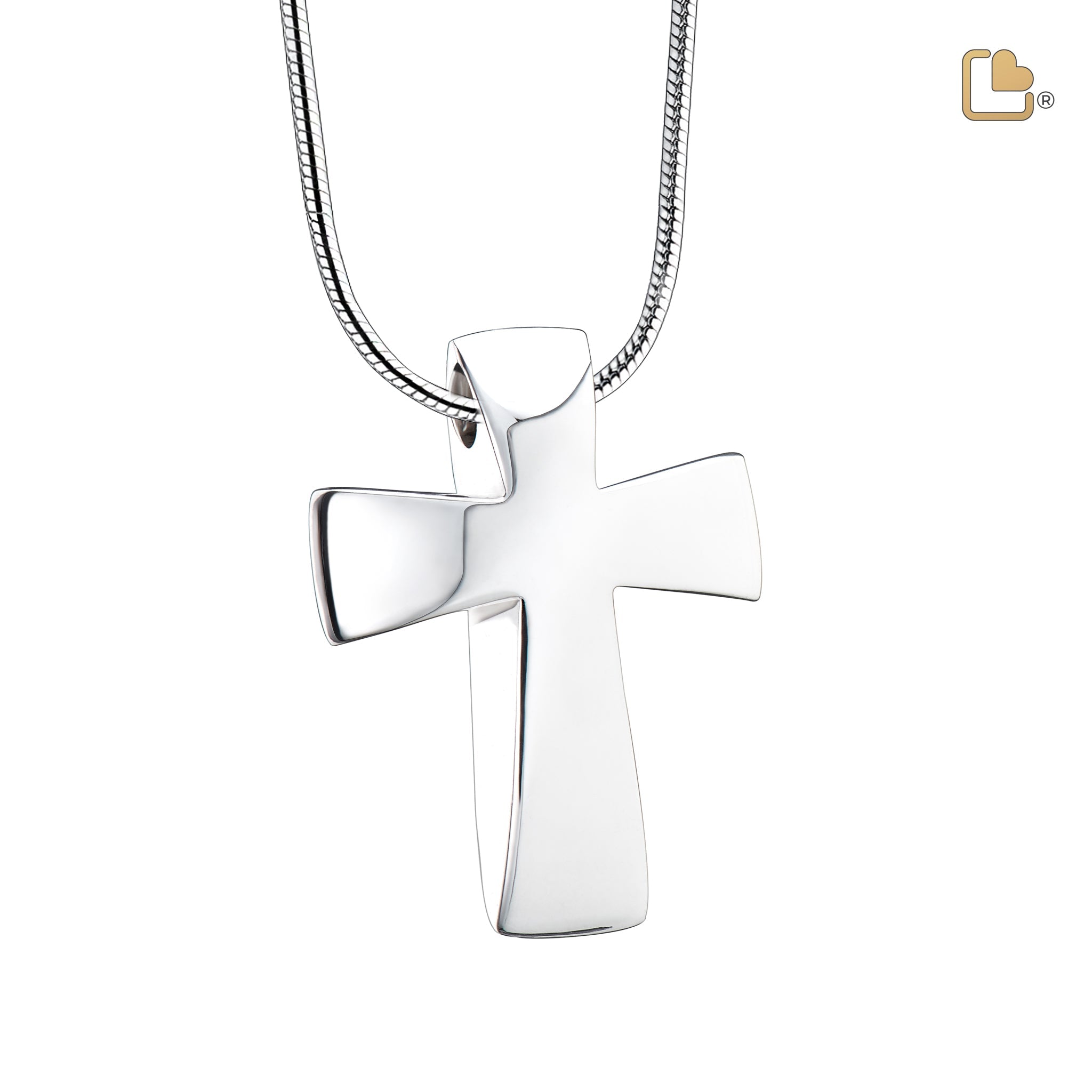 Cross Ashes Pendant Pol Silver