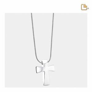 Cross Ashes Pendant Pol Silver