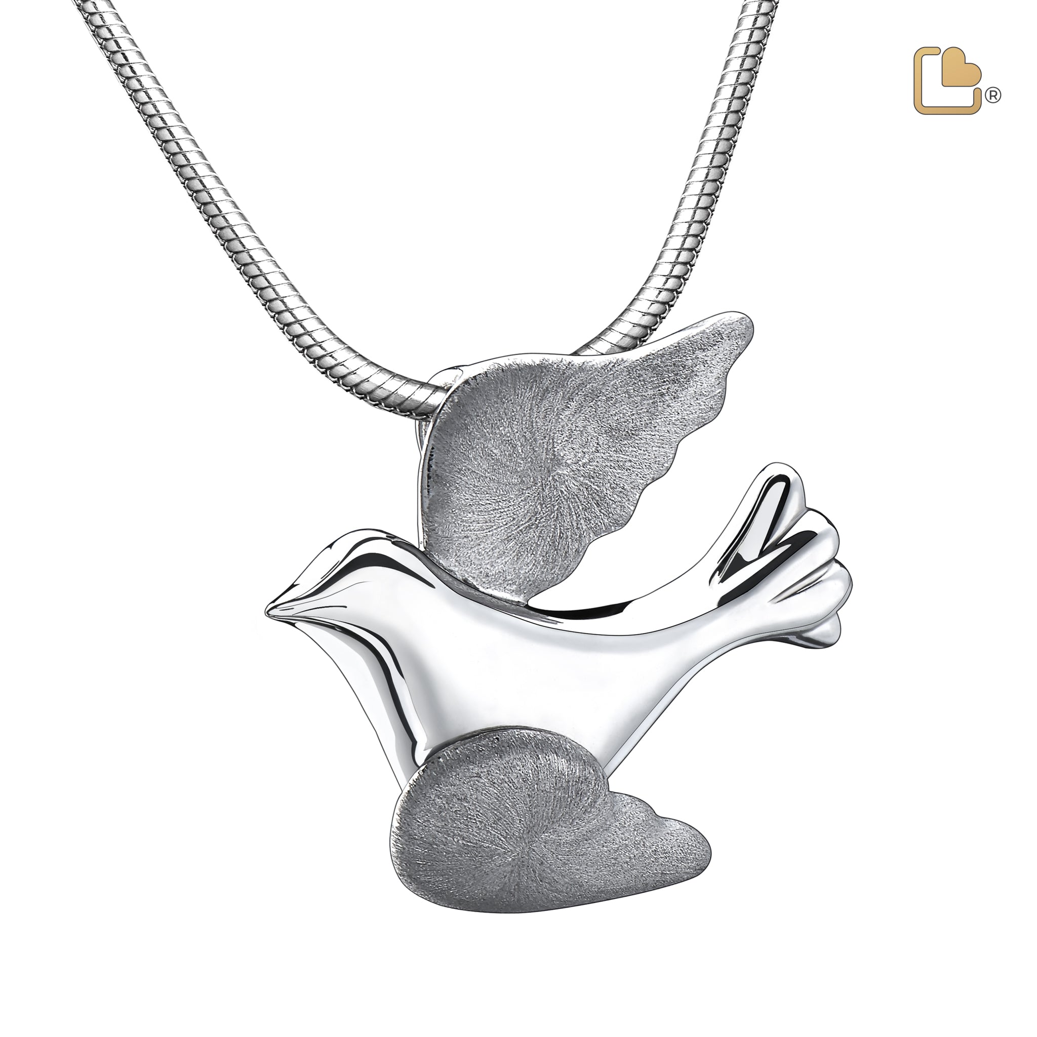 FlyingDove Ashes Pendant Pol & Bru Silver