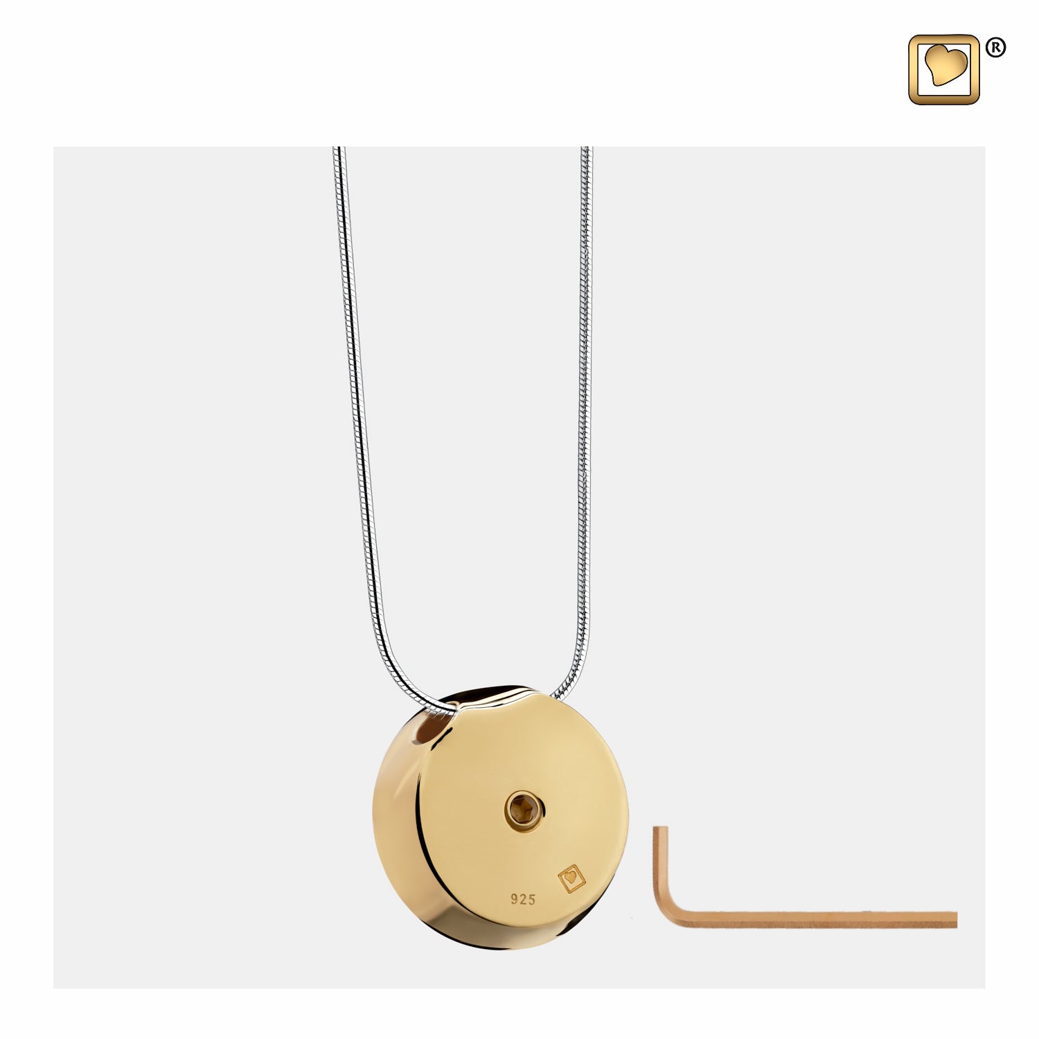 Mother of Pearl Pendant Gold Vermeil